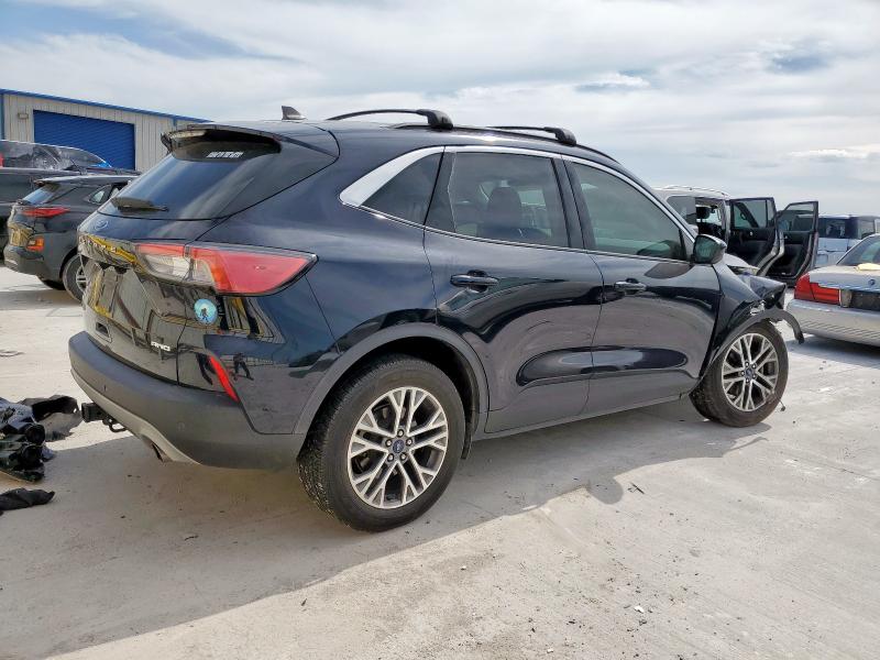 1FMCU9H65MUA54421 - 2021 FORD ESCAPE SEL BLUE photo 3