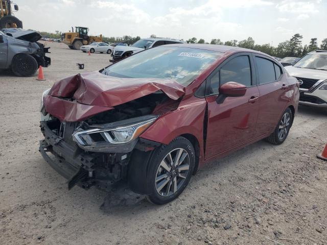 3N1CN8EV9LL849989 - 2020 NISSAN VERSA SV RED photo 1