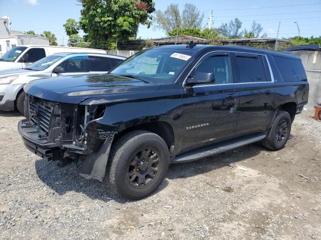 1GNSCHKC5JR309621 - 2018 CHEVROLET SUBURBAN C1500 LT BLACK photo 1