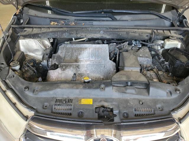 5TDKKRFH2ES036961 - 2014 TOYOTA HIGHLANDER XLE Dorado foto 12