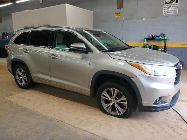 5TDKKRFH2ES036961 - 2014 TOYOTA HIGHLANDER XLE Dorado foto 4