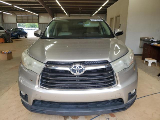 5TDKKRFH2ES036961 - 2014 TOYOTA HIGHLANDER XLE Dorado foto 5