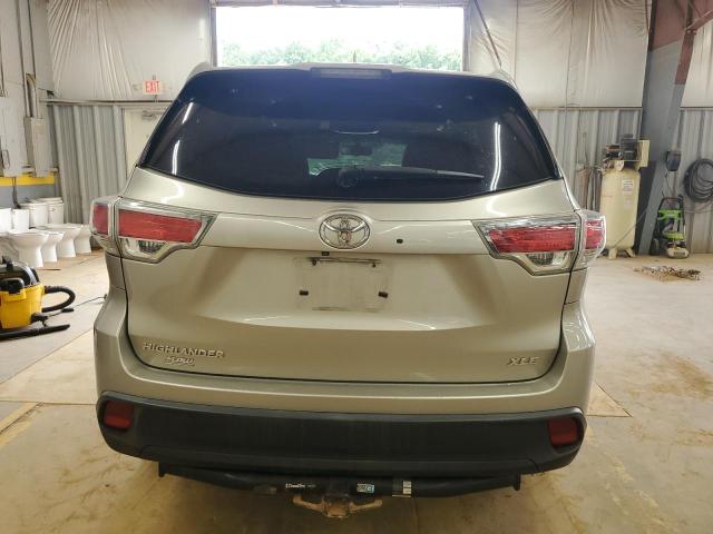 5TDKKRFH2ES036961 - 2014 TOYOTA HIGHLANDER XLE Dorado foto 6