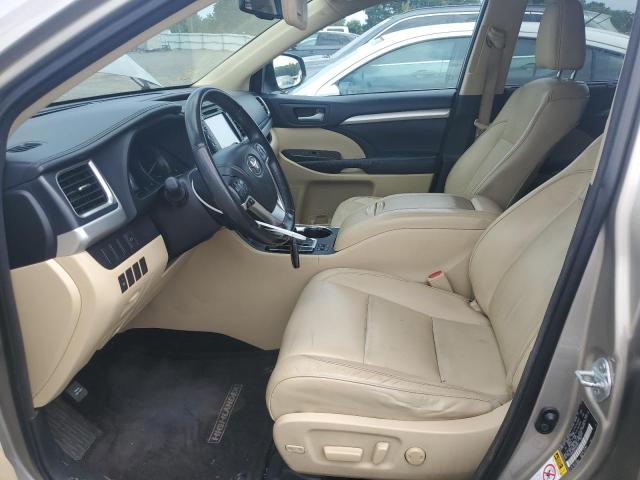 5TDKKRFH2ES036961 - 2014 TOYOTA HIGHLANDER XLE Dorado foto 7