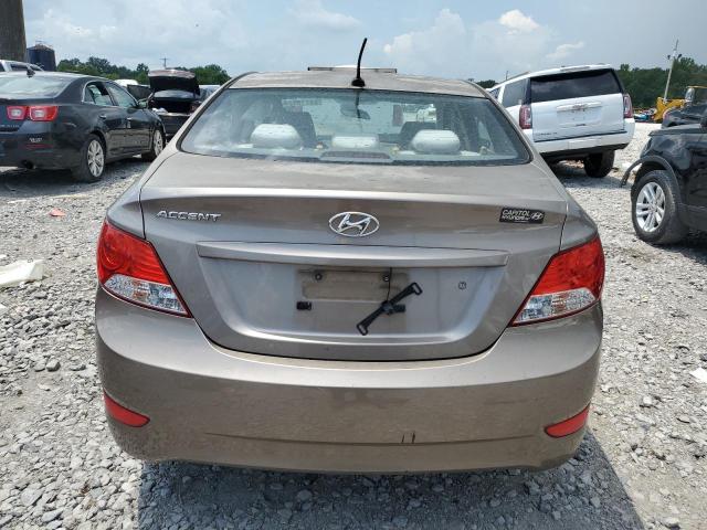 KMHCT4AE3CU238553 - 2012 HYUNDAI ACCENT GLS TAN photo 6