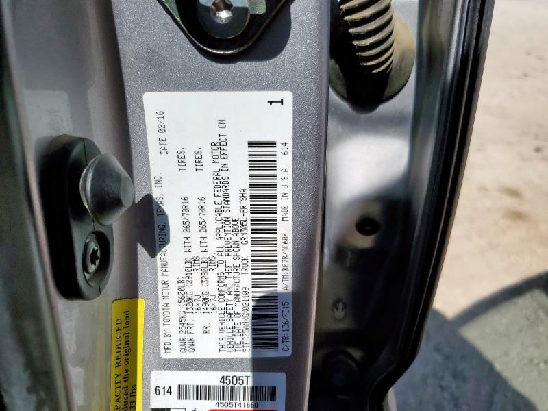 5TFCZ5ANXGX021109 - 2016 TOYOTA TACOMA DOUBLE CAB 银色 照片 12