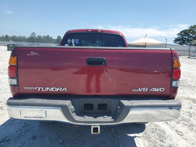 5TBBT44112S231170 - 2002 TOYOTA TUNDRA ACCESS CAB ბურგუნდია ფოტო 6