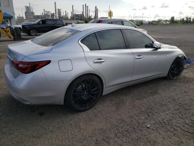 JN1EV7AR9KM558862 - 2019 INFINITI Q50 LUXE SILVER photo 3