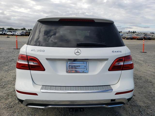 4JGDA5HB3FA531791 - 2015 MERCEDES-BENZ ML 350 4MATIC WHITE photo 6