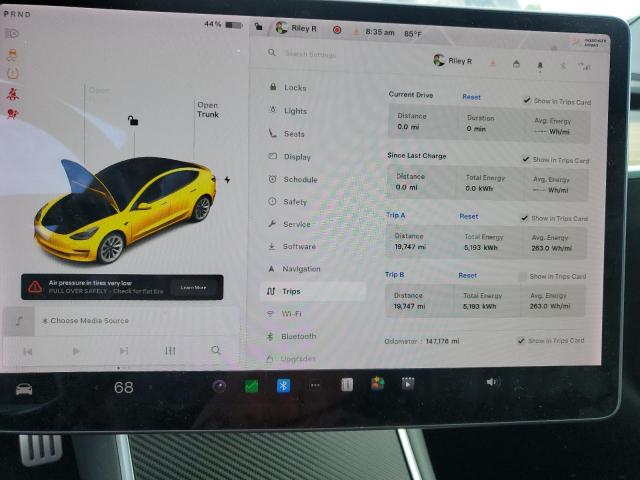 5YJ3E1EB0KF231032 - 2019 TESLA MODEL 3 Negro foto 9