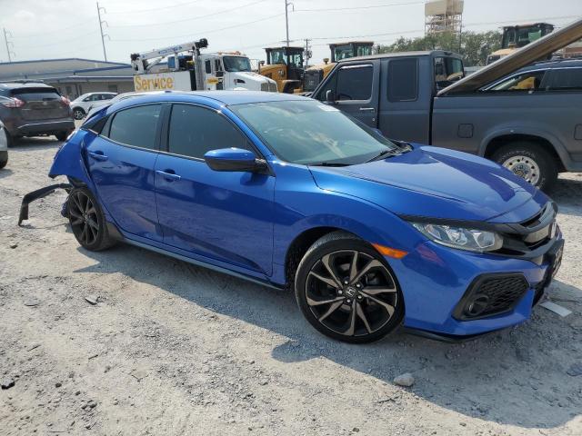 SHHFK7H40KU227258 - 2019 HONDA CIVIC SPORT BLUE photo 4