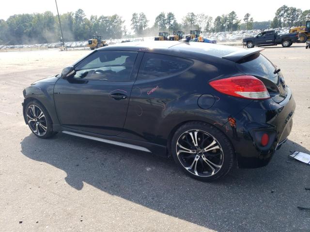 KMHTC6AE1DU105898 - 2013 HYUNDAI VELOSTER TURBO BLACK photo 2