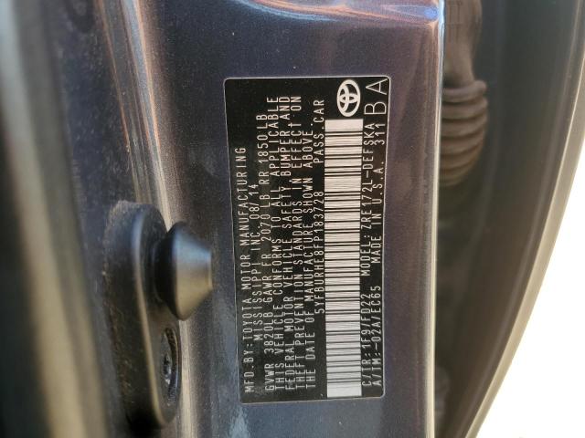 5YFBURHE8FP183728 - 2015 TOYOTA COROLLA L GRAY photo 12