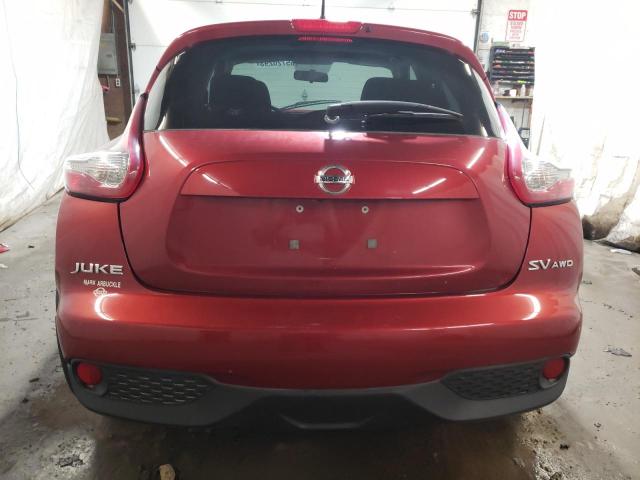 JN8AF5MV2FT553203 - 2015 NISSAN JUKE S RED photo 6