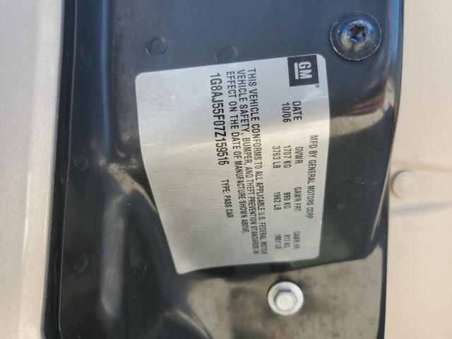 1G8AJ55F07Z159516 - 2007 SATURN ION LEVEL 2 GOLD photo 12