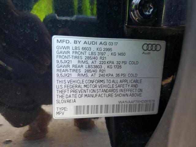 WA1VAAF7XHD051579 - 2017 AUDI Q7 PRESTIGE BLACK photo 26