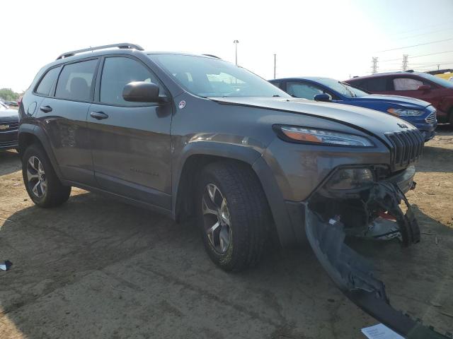 1C4PJMBS7EW172516 - 2014 JEEP CHEROKEE TRAILHAWK GRAY photo 4