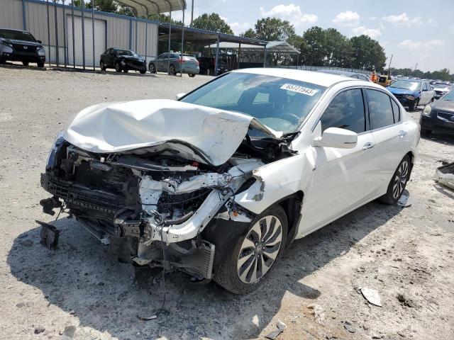 JHMCR6F39HC005195 - 2017 HONDA ACCORD HYBRID WHITE photo 1