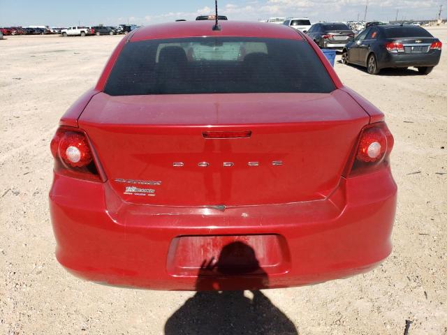 1C3CDZCB5CN122867 - 2012 DODGE AVENGER SXT RED photo 6