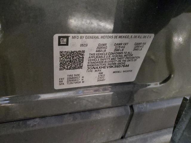 3GNAXHEV9KS657644 - 2019 CHEVROLET EQUINOX LS ნაცრისფერი ფოტო 14