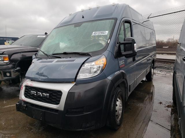 3C6URVJG9LE117076 - 2020 RAM PROMASTER 3500 HIGH ლურჯი ფოტო 2