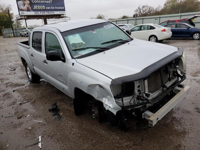 5TEJU62N18Z487757 - 2008 TOYOTA TACOMA DOUBLE CAB PRERUNNER SILVER photo 1