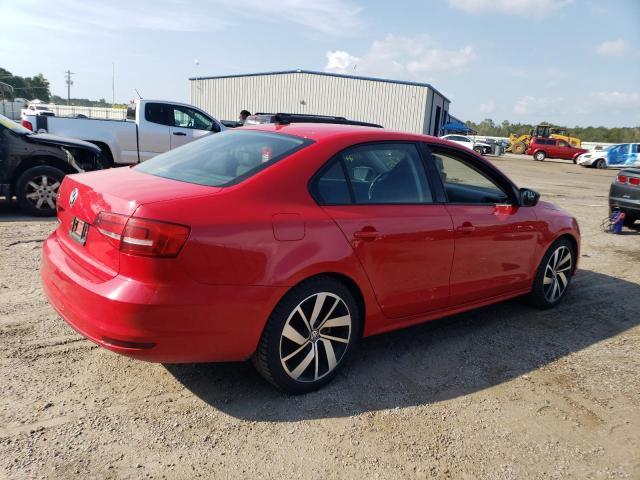 3VW2K7AJXFM243143 - 2015 VOLKSWAGEN JETTA BASE RED photo 3