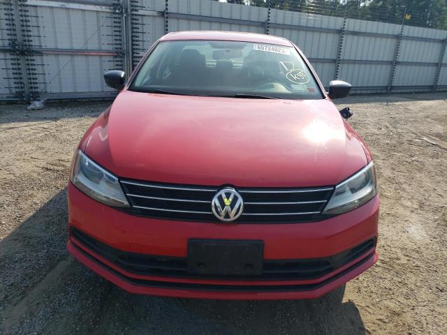 3VW2K7AJXFM243143 - 2015 VOLKSWAGEN JETTA BASE RED photo 5