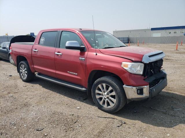 5TFHW5F1XFX431797 - 2015 TOYOTA TUNDRA CREWMAX LIMITED RED photo 4