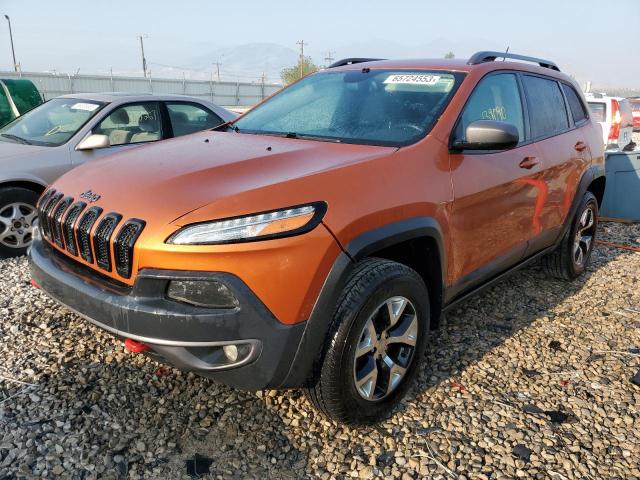 1C4PJMBS2FW546726 - 2015 JEEP CHEROKEE TRAILHAWK ORANGE photo 1