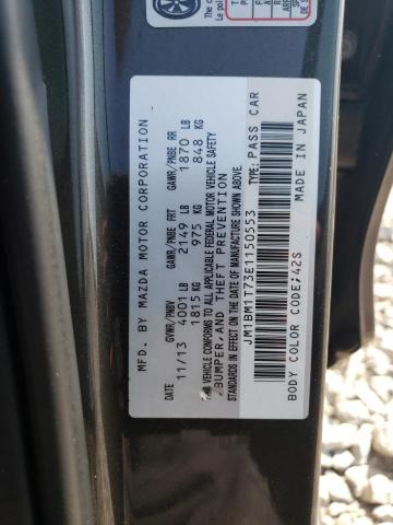 JM1BM1T73E1150553 - 2014 MAZDA 3 SV GRAY photo 12