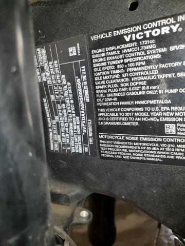 5VPXDAAA8H3059065 - 2017 VICTORY MOTORCYCLES CROSS COUN Naranja foto 9