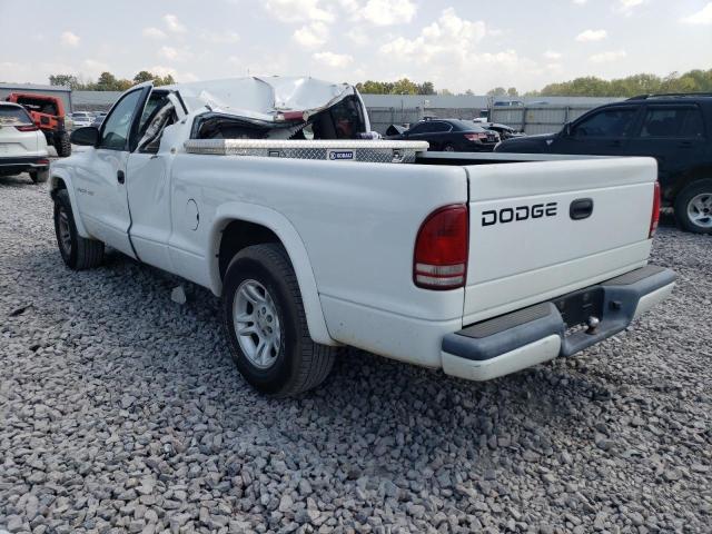 1B7GL32X02S682127 - 2002 DODGE DAKOTA SPORT WHITE photo 2