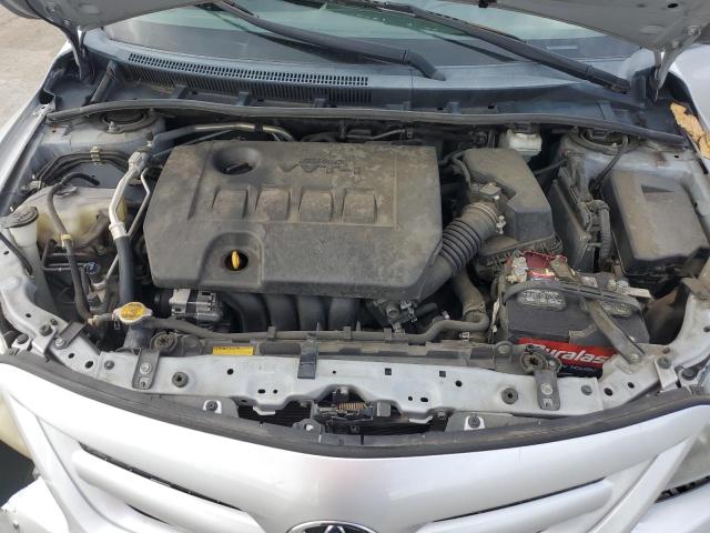 2T1BU4EE5CC802305 - 2012 TOYOTA COROLLA BASE ვერცხლისფერი ფოტო 11