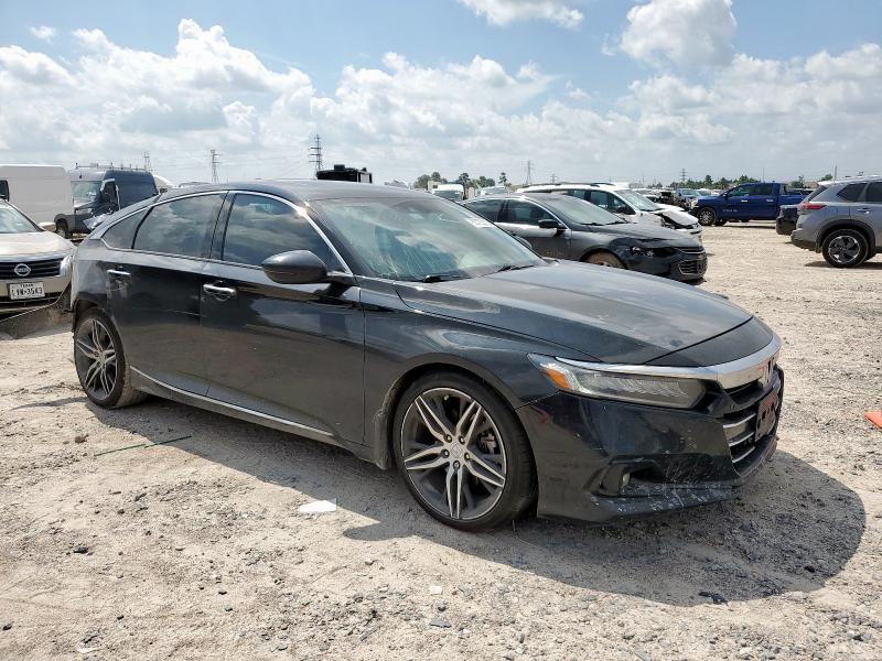 1HGCV2F91MA010778 - 2021 HONDA ACCORD TOURING 黑色 照片 4