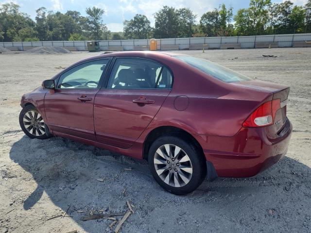 2HGFA16819H528294 - 2009 HONDA CIVIC EX BURGUNDY photo 2