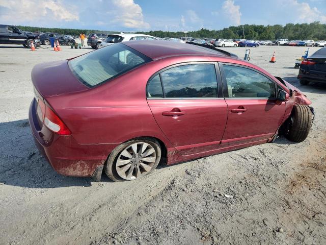 2HGFA16819H528294 - 2009 HONDA CIVIC EX BURGUNDY photo 3