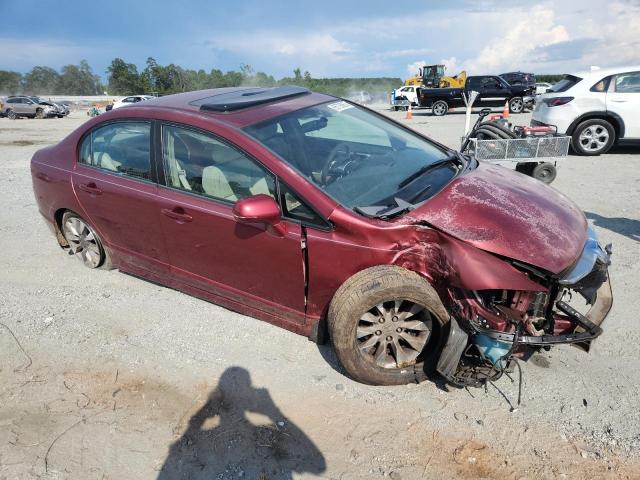 2HGFA16819H528294 - 2009 HONDA CIVIC EX BURGUNDY photo 4