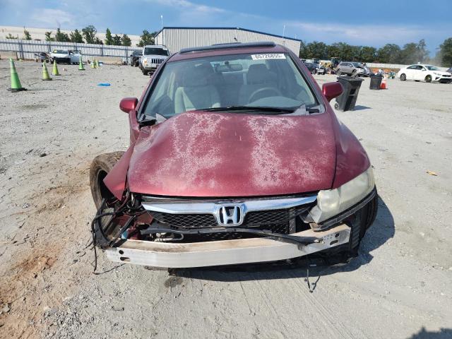2HGFA16819H528294 - 2009 HONDA CIVIC EX BURGUNDY photo 5