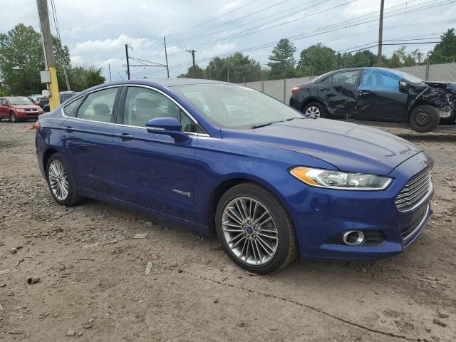 3FA6P0LU6DR224552 - 2013 FORD FUSION SE HYBRID BLUE photo 4