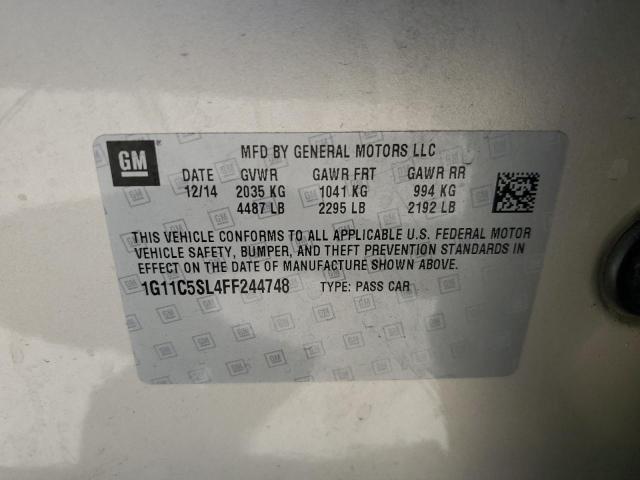 1G11C5SL4FF244748 - 2015 CHEVROLET MALIBU 1LT 金色 照片 12