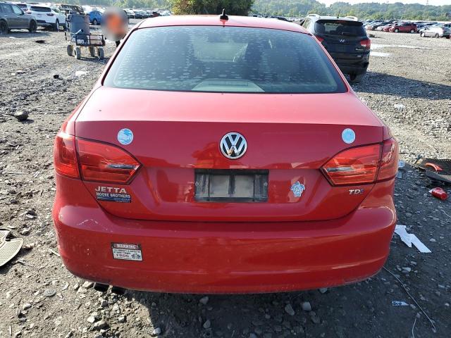 3VWLL7AJ4CM035353 - 2012 VOLKSWAGEN JETTA TDI Rouge photo 6