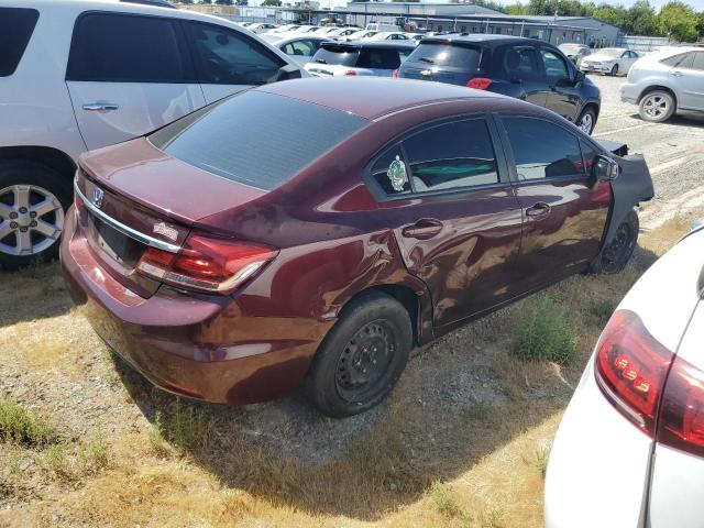 19XFB2F57DE267118 - 2013 HONDA CIVIC LX BURGUNDY photo 3