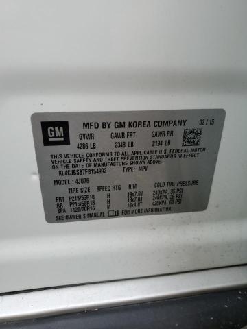 KL4CJBSB7FB154992 - 2015 BUICK ENCORE CONVENIENCE 白色 照片 13