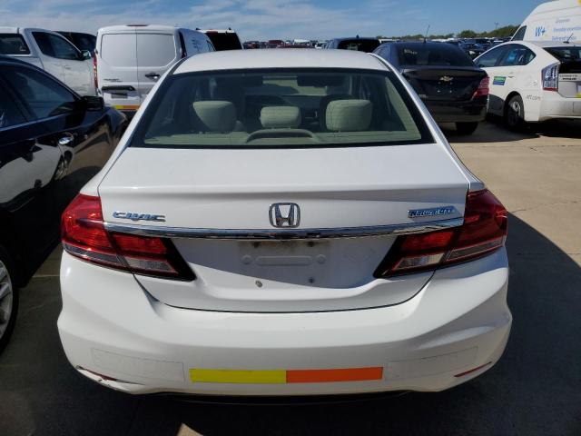 19XFB5F56DE000277 - 2013 HONDA CIVIC NATURAL GAS WHITE photo 6