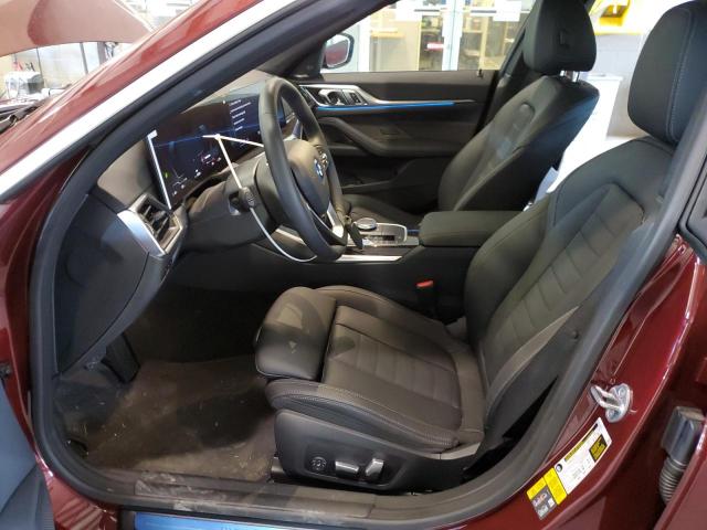 WBY43AW08PFP74962 - 2023 BMW I4 EDRIVE3 BURGUNDY photo 7