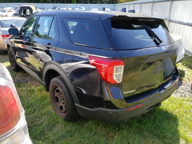 1FM5K8AB3MGA19052 - 2021 FORD EXPLORER POLICE INTERCEPTOR TWO TONE photo 2