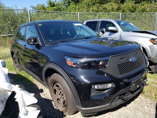 1FM5K8AB3MGA19052 - 2021 FORD EXPLORER POLICE INTERCEPTOR TWO TONE photo 4