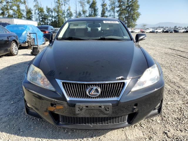 JTHBF5C25C5163170 - 2012 LEXUS IS 250 BLACK photo 5