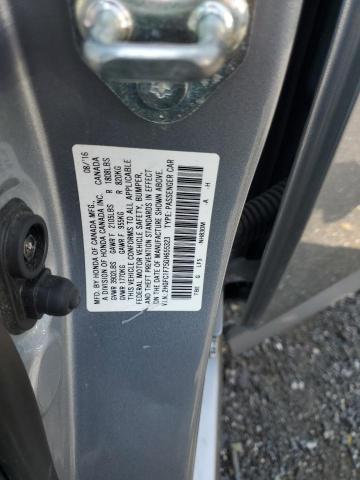 2HGFC1F75GH655323 - 2016 HONDA CIVIC EXL SILVER photo 12